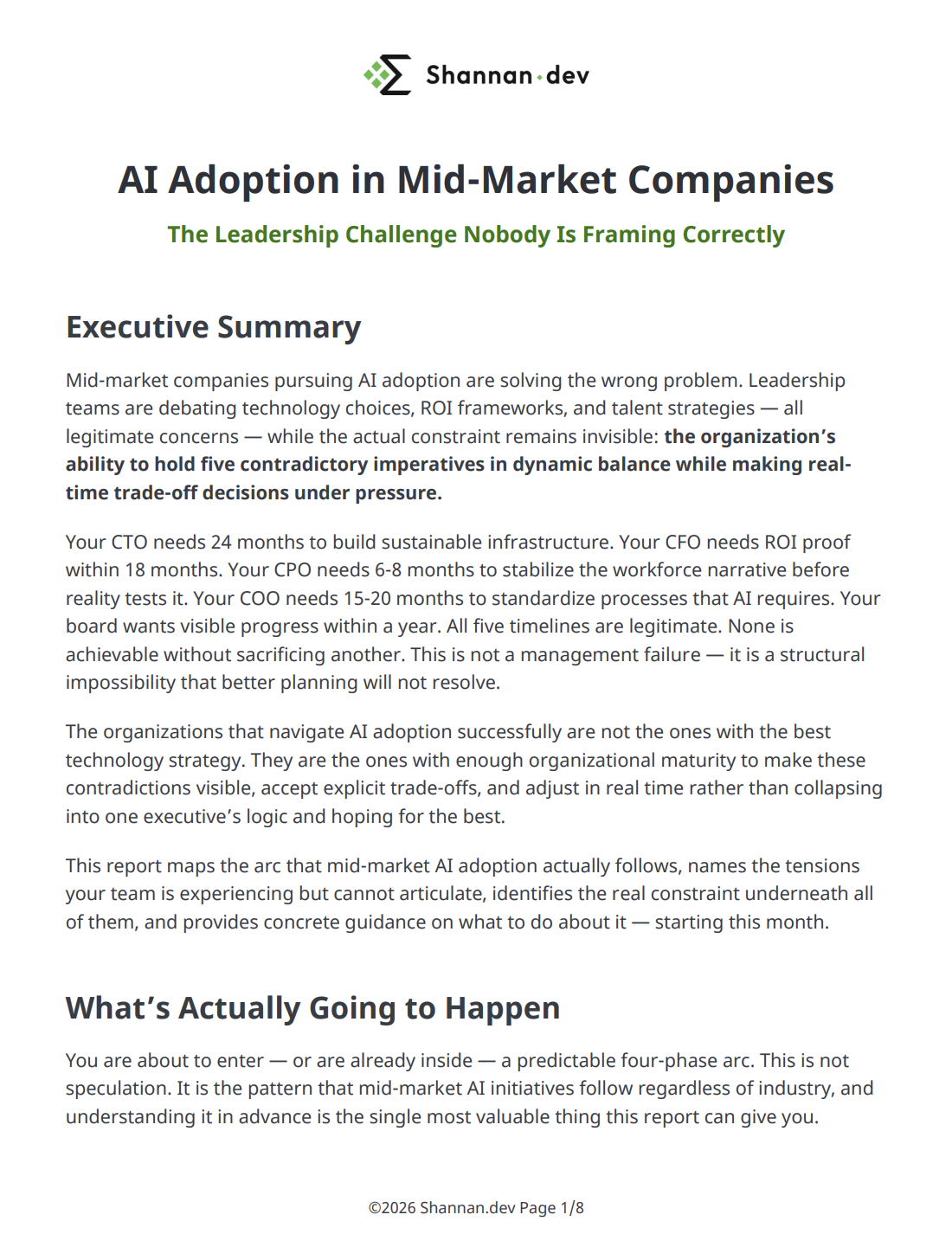 AI Adoption Report